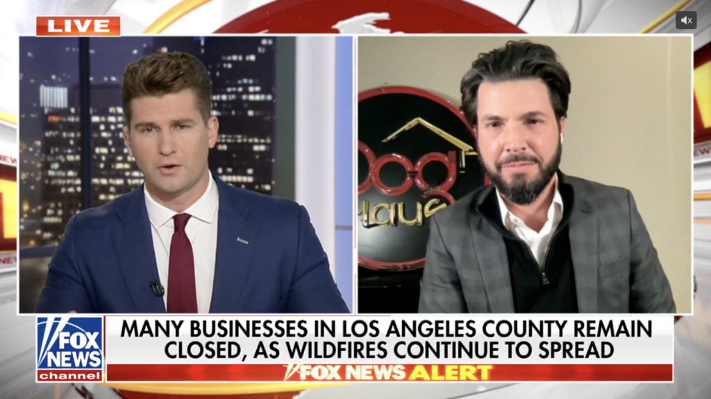 Dog Haus CEO Michael Montagano discusses his brand’s response to the Los Angeles fires with FOX News